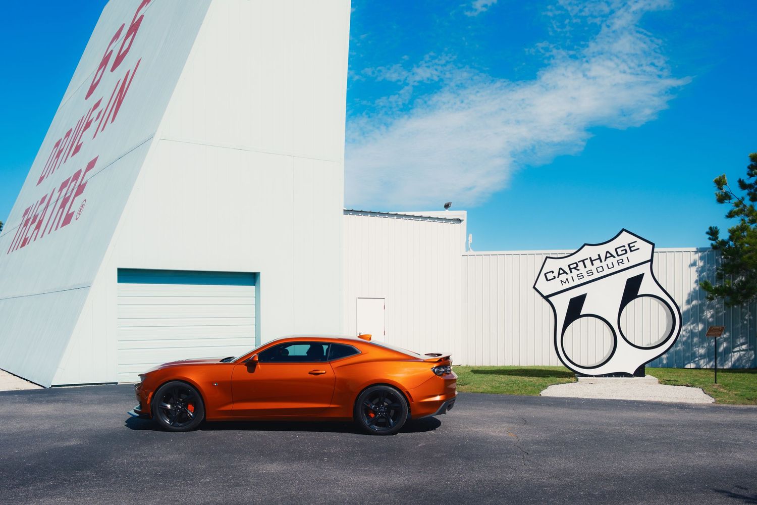 Route 66 Drive-In Theatre in Carthage, MO captured by David J. Manning. June 12, 2026.
