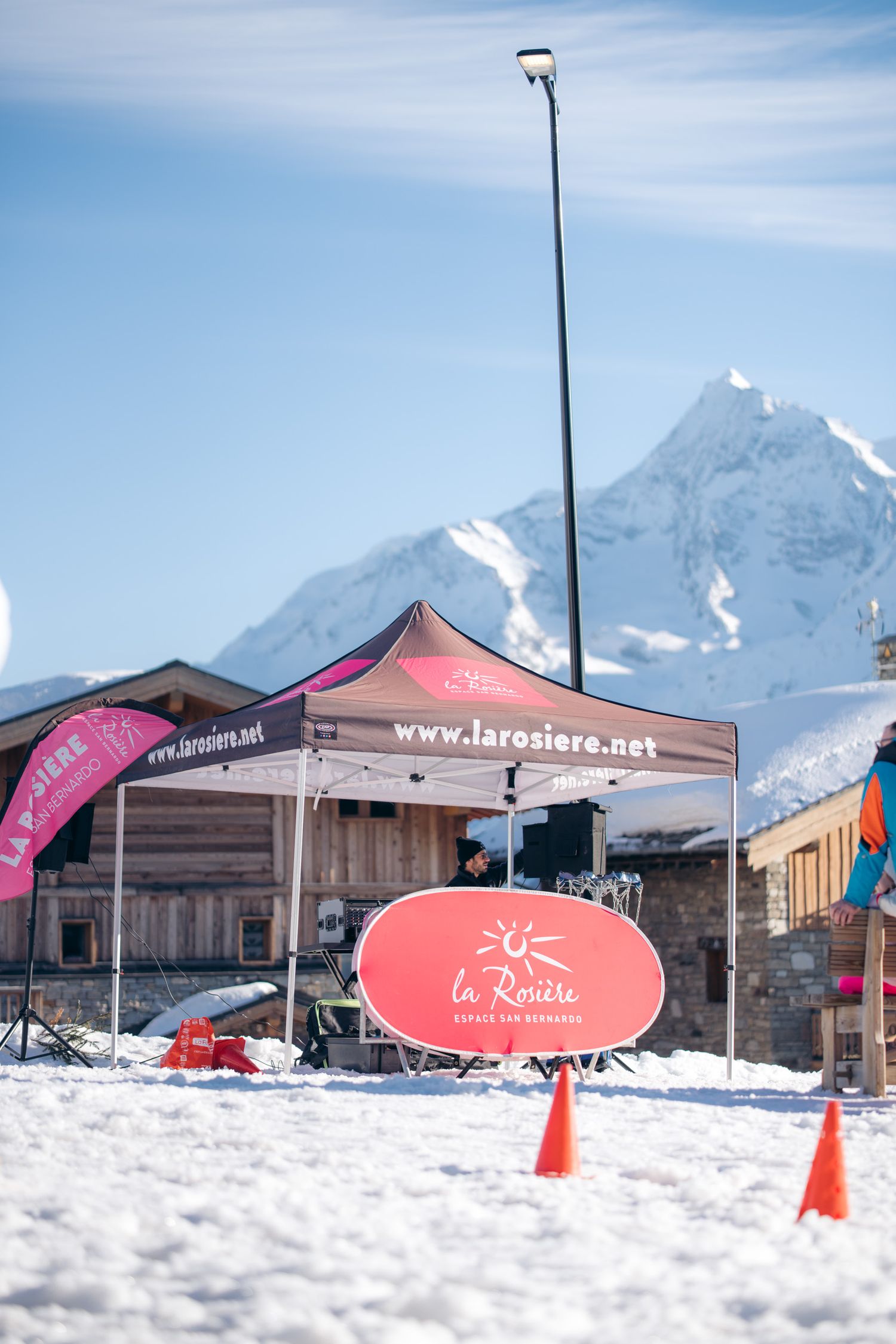 stand office du tourisme de La rosière en hiver