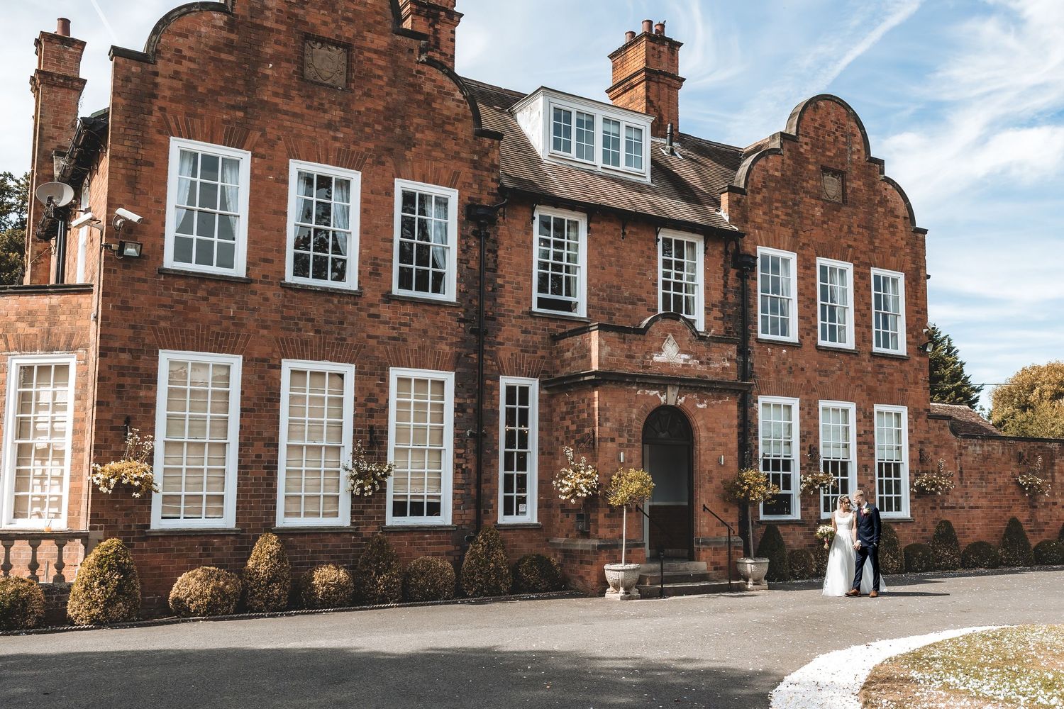 Bride and groom at Kelham House wedding venue near Newark Nottinghamshire