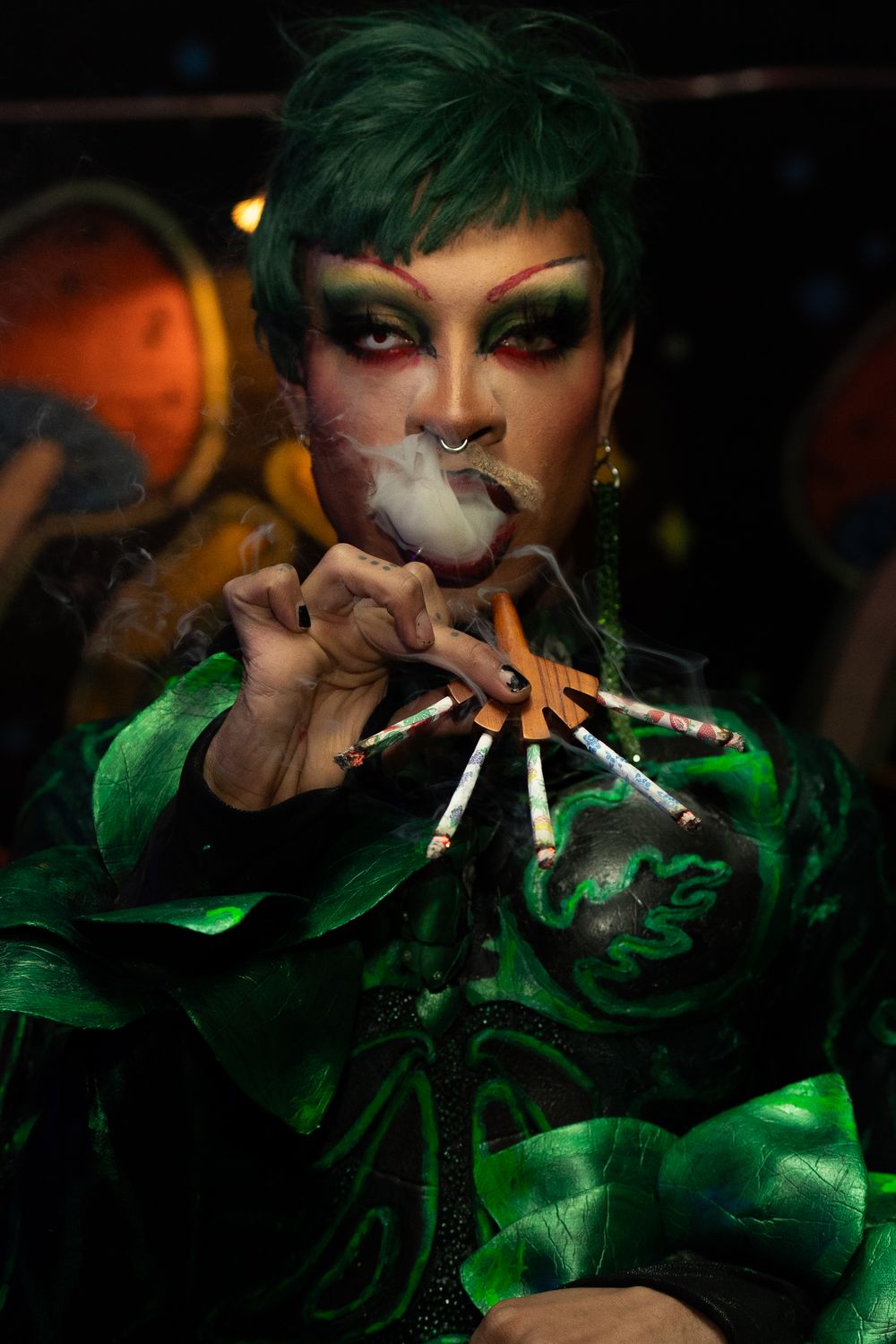 Drag artist portraiture photography by queer nightlife photographer Kade Joy.