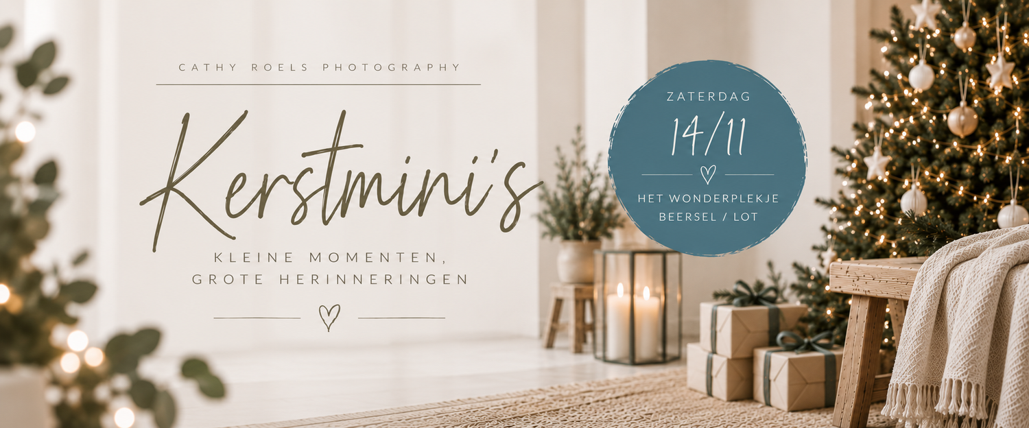 Kerstmini fotoshoot in Beersel bij Halle – Cathy Roels Photography