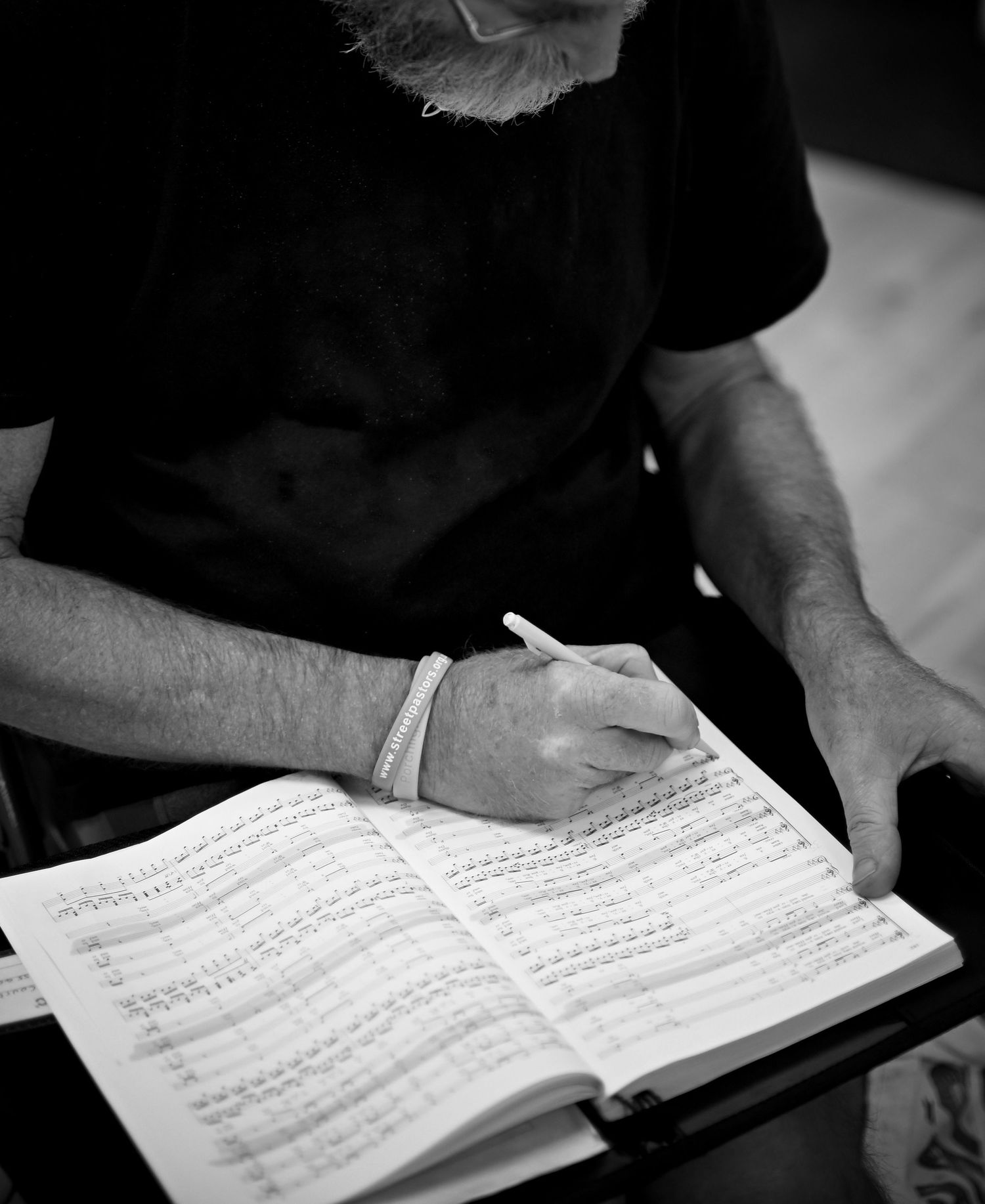Studying musical notation