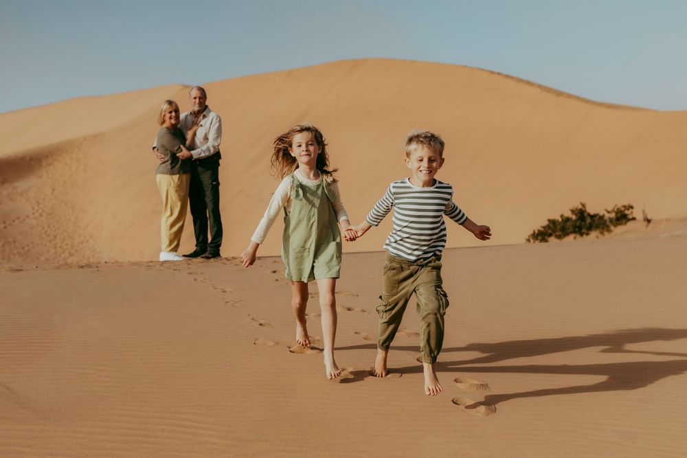 Destination photoshoots, engagements, family photoshoots, in the Dunes near Swakopmund, Namibia. For travelers.