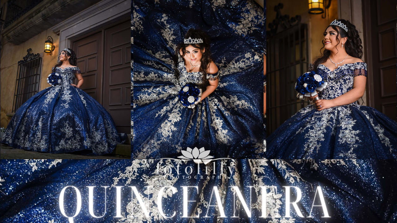 Fort Worth quinceañera portrait session using natural light and personalized styling for Latina families.