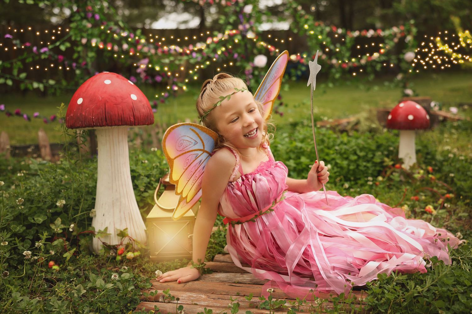 Little girl in Fairy Land photography session in Portsmouth NH