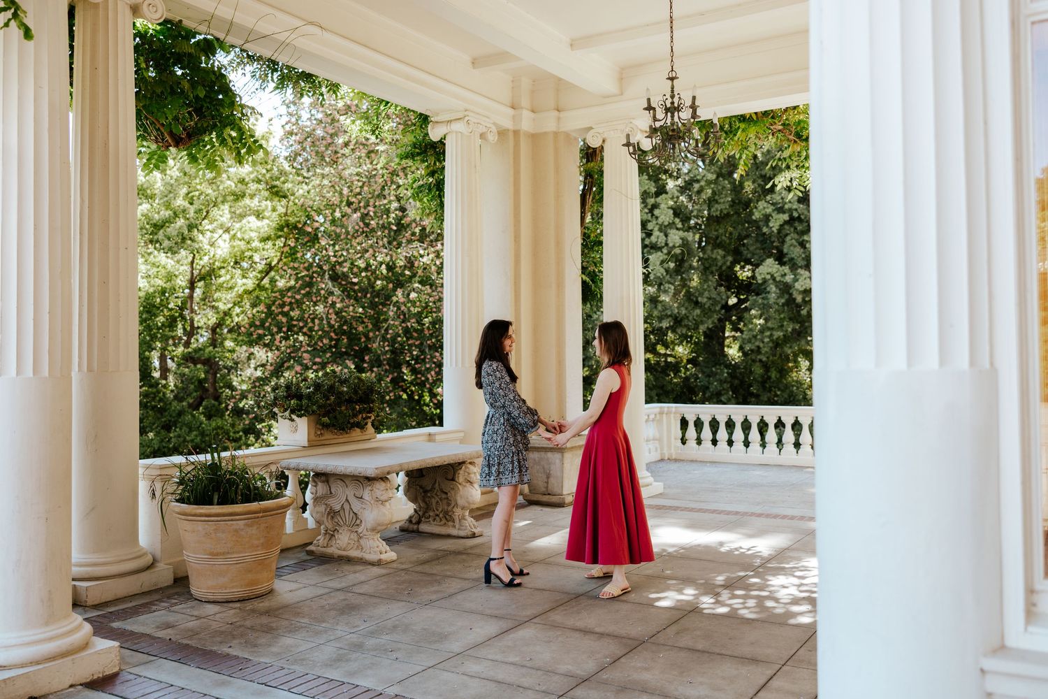 engagement couple at montalvo arts center photographed by san francisco bay area photographer