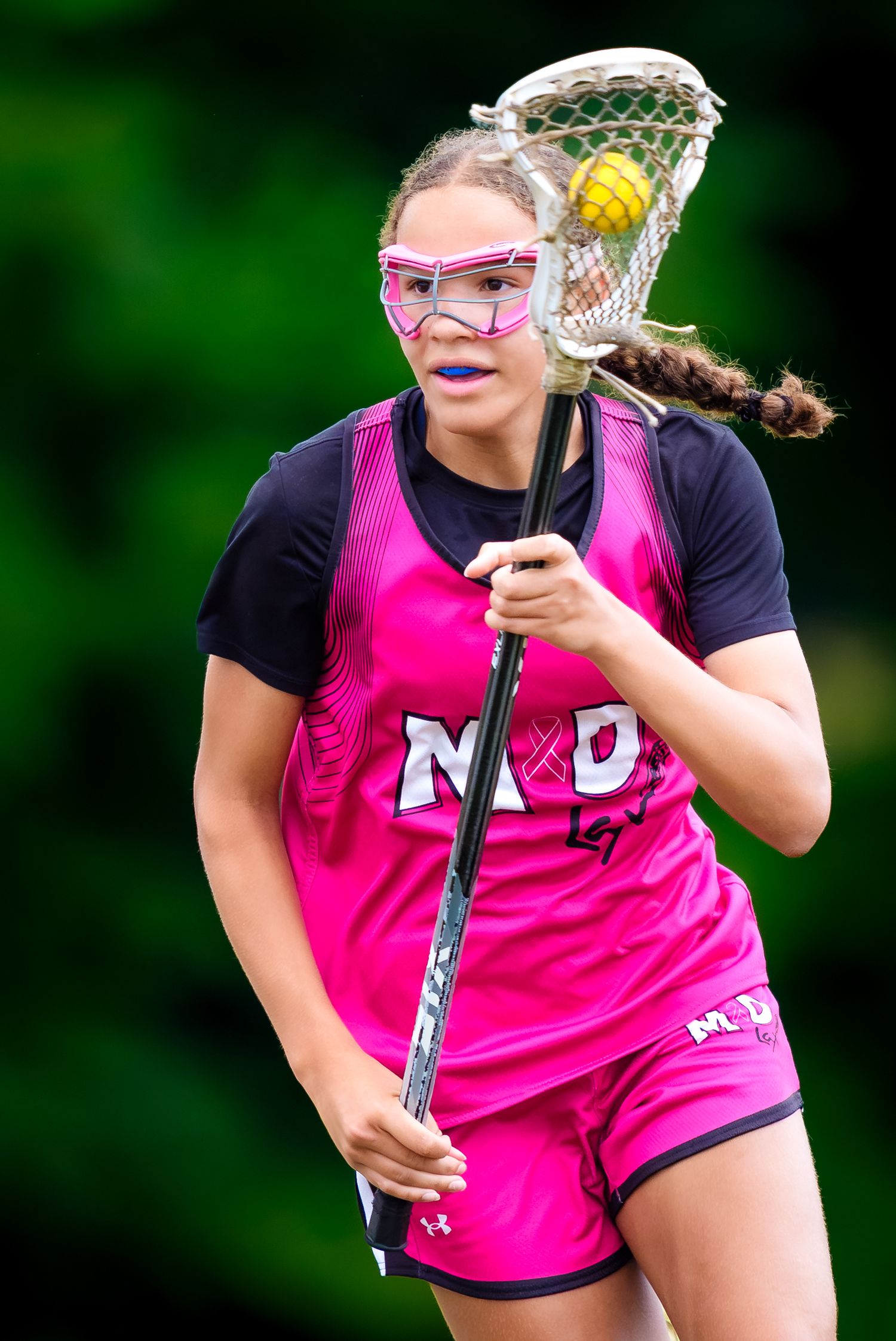 M&D Black 2031 club girls lacrosse player on the move at Summer Genesis Origins, by Deanna Fox, SportsFox Photography based in Hershey PA
