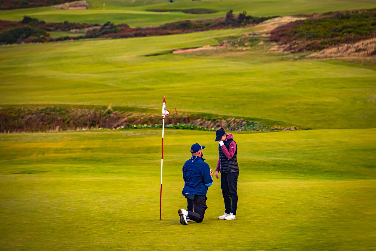 Secret proposal on the green Cape Breton Cabot links