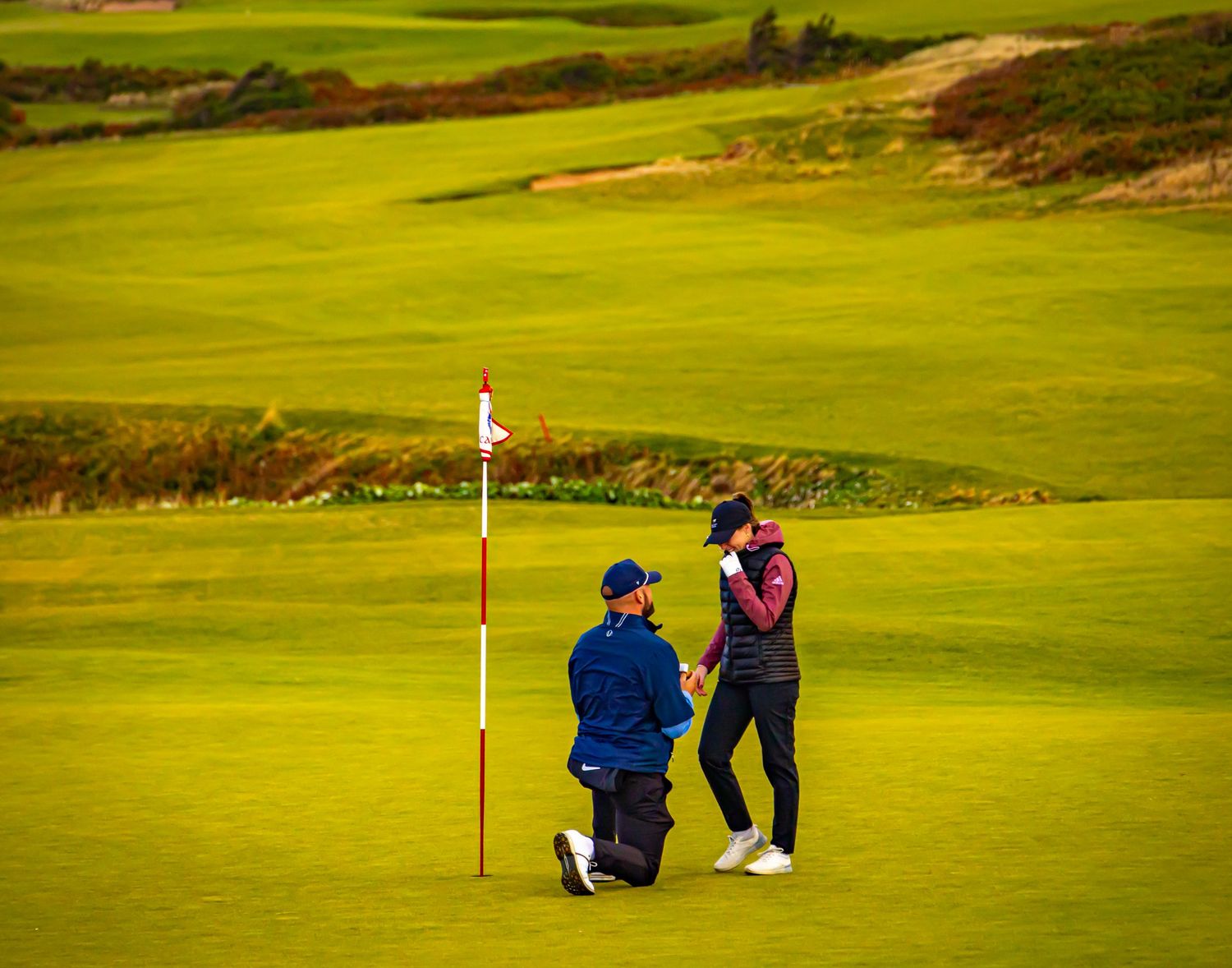 Secret proposal on the green Cape Breton Cabot links