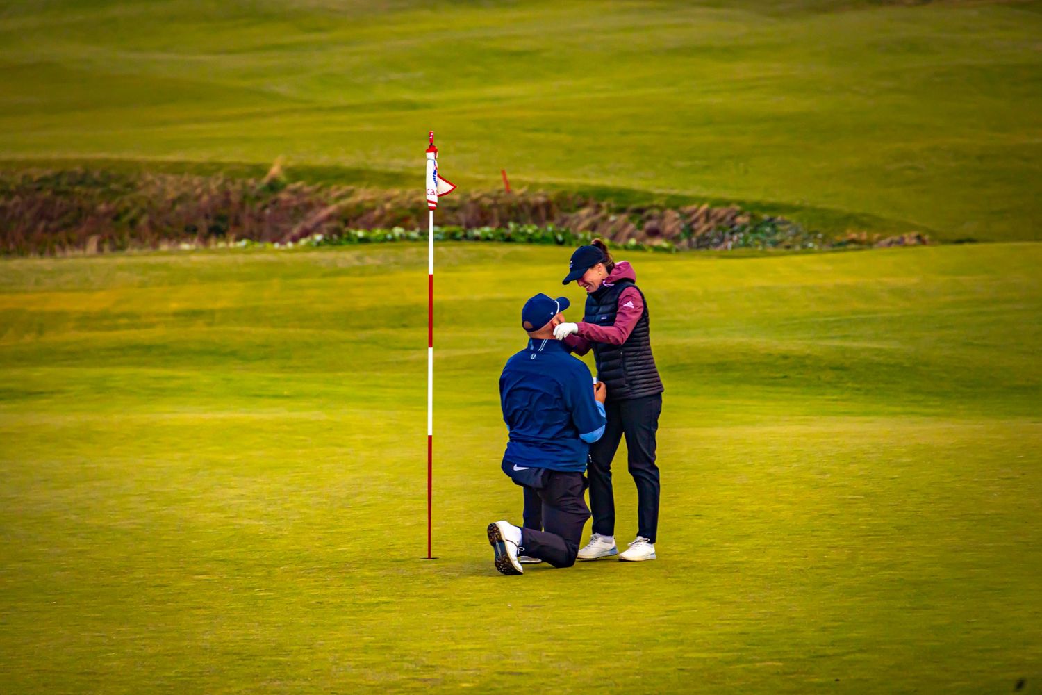 Secret proposal on the green Cape Breton Cabot links