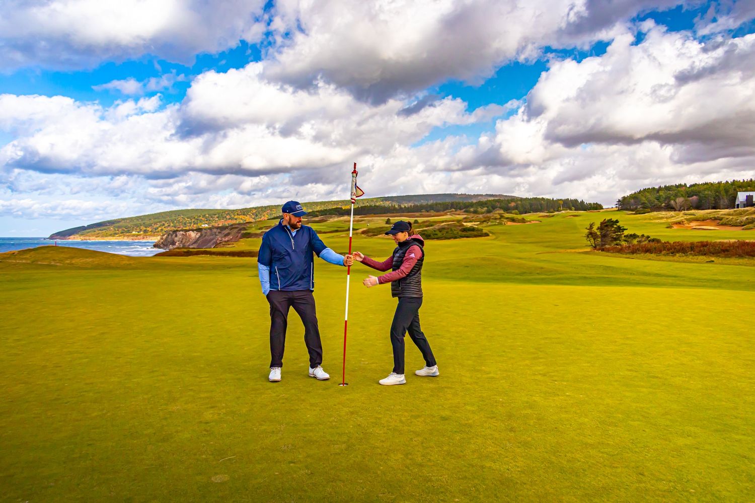 Secret proposal on the green Cape Breton Cabot links