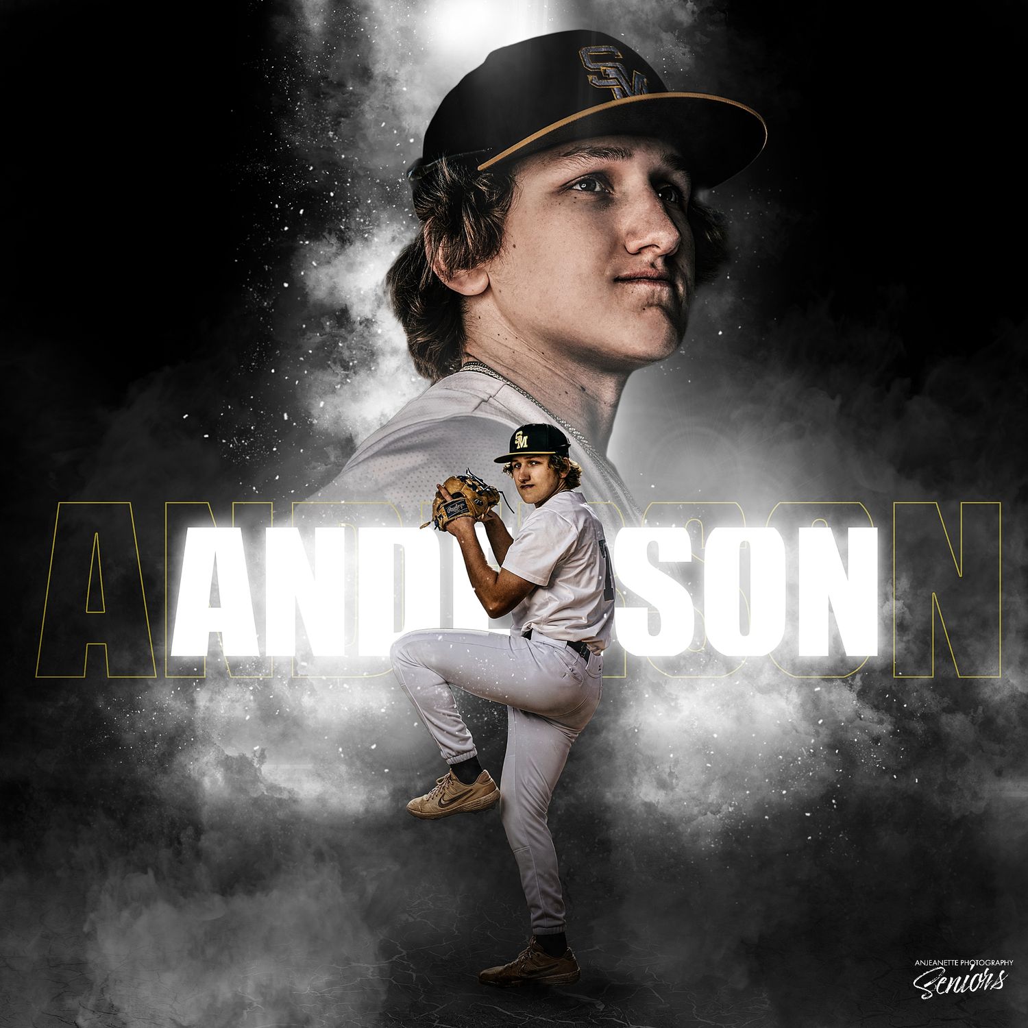 Phoenix Arizona Team Sports Banner Pictures by Anjeanette Photography Graduation High School Seniors AZ