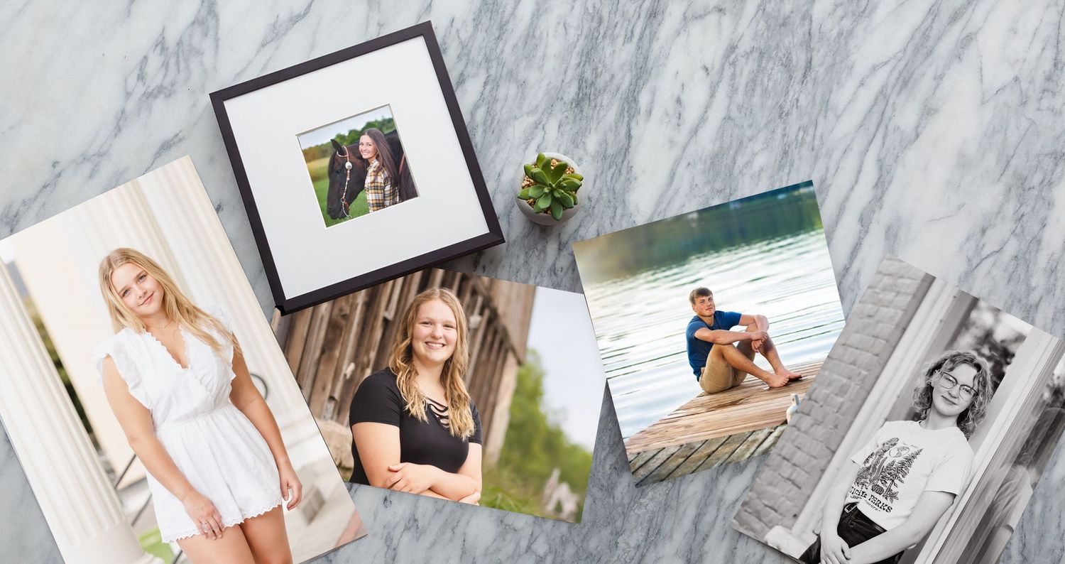 senior photography printing options