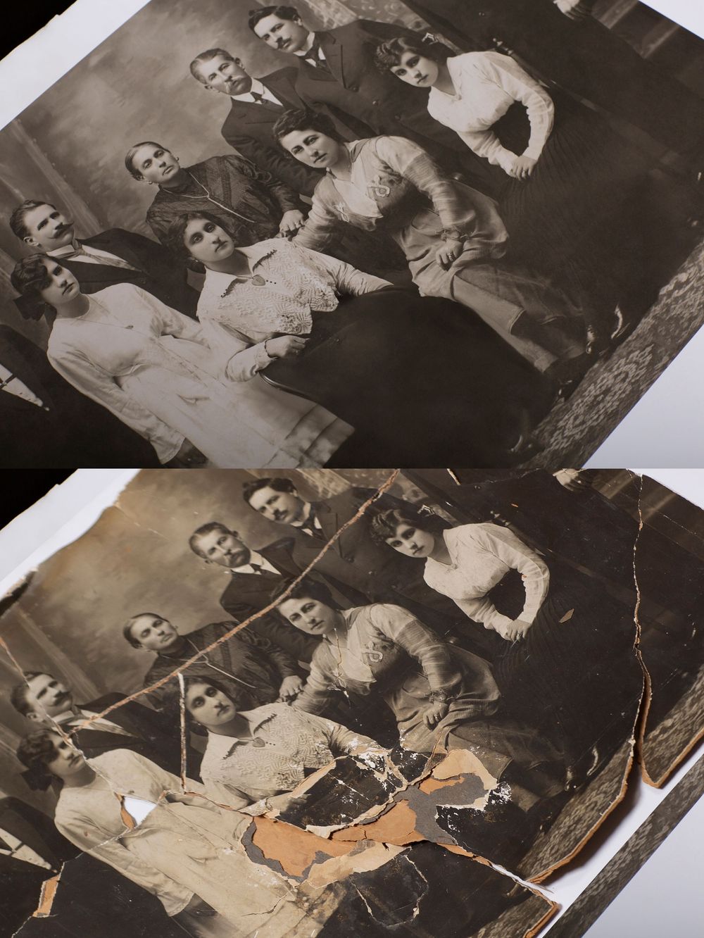 Restauración de fotografías antiguas y retoque digital en CDMX