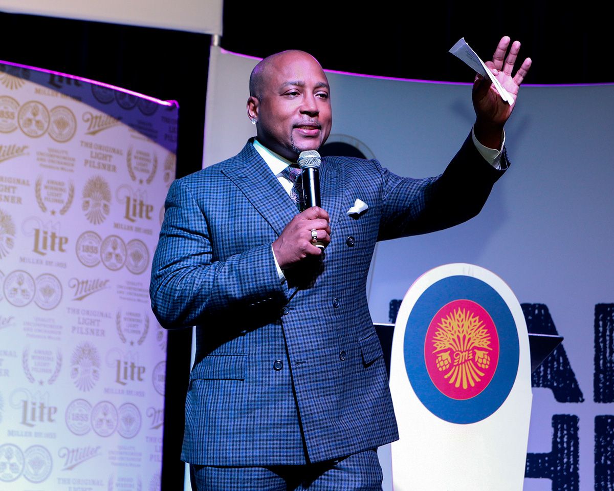Daymond John speaking at Tap the Future: Garden Theatre
