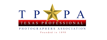 Texas Professional Photographers Association logo featuring a gold star and red banner.