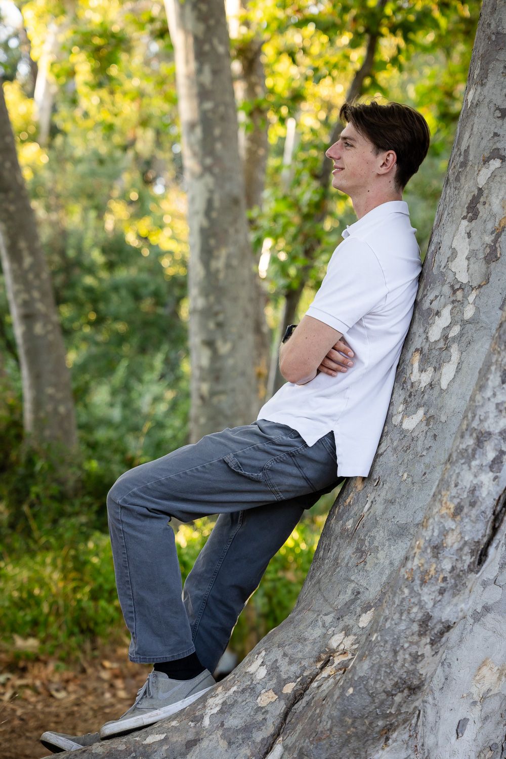 Senior photo session by Cindy Tucey Photography at Vasona Park in Los Gatos, California