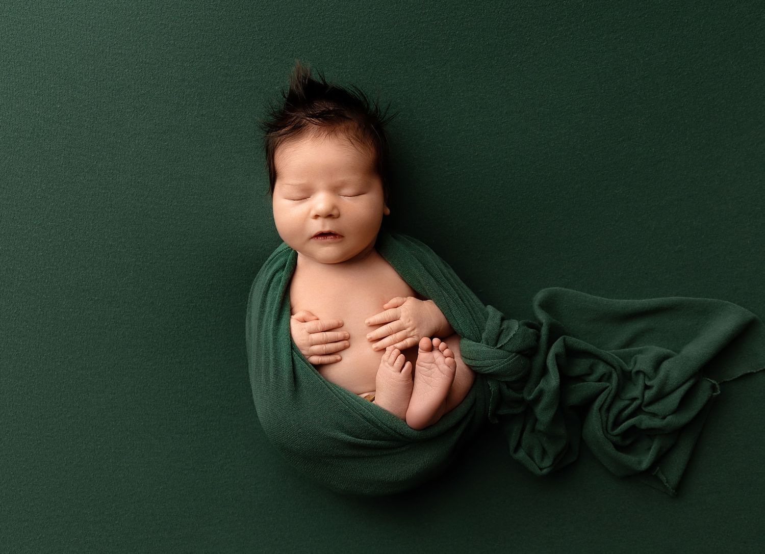 Newborn in studio photography session New Hampshire
