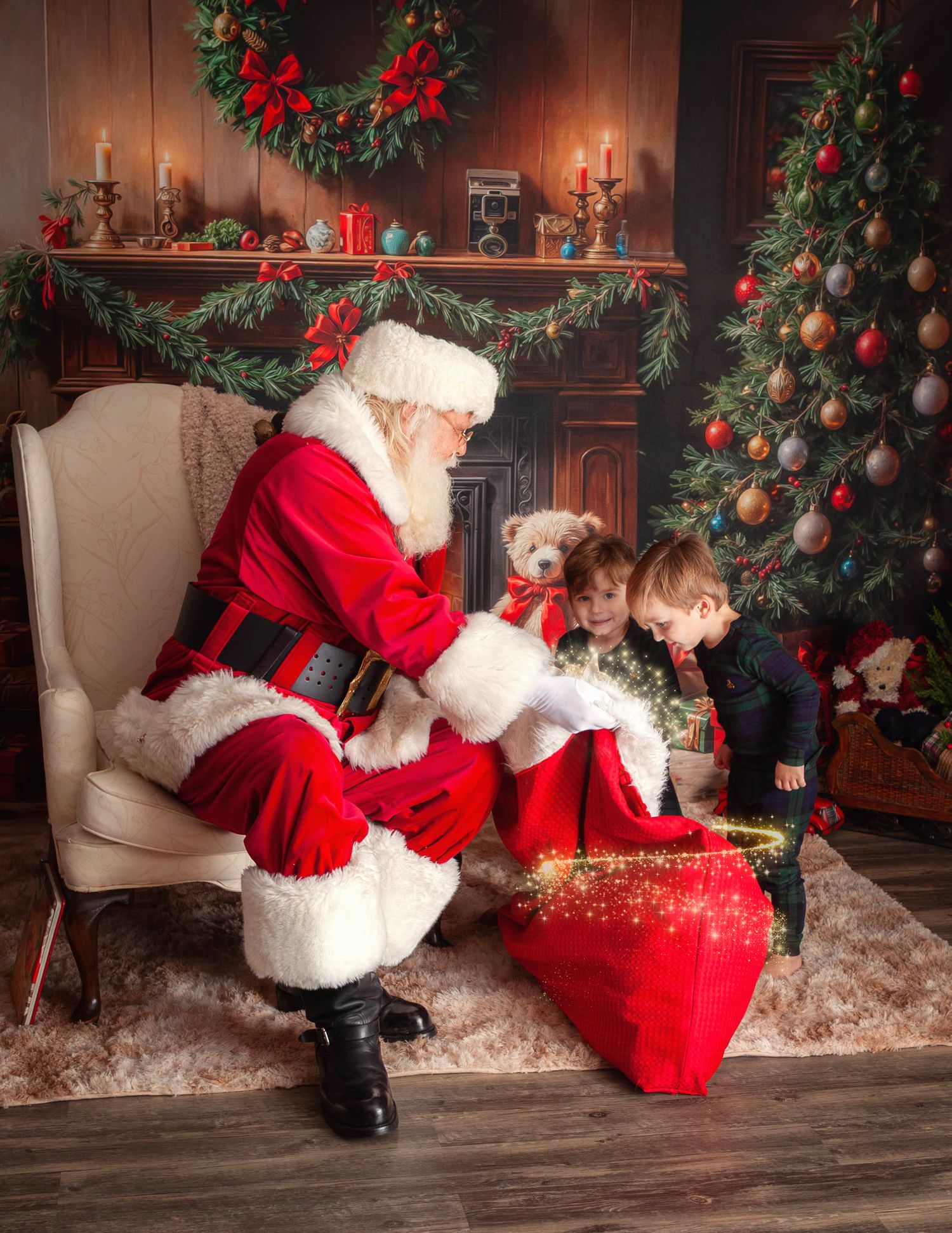Santa Clause Experience Photo Session West Lafayette, Indiana