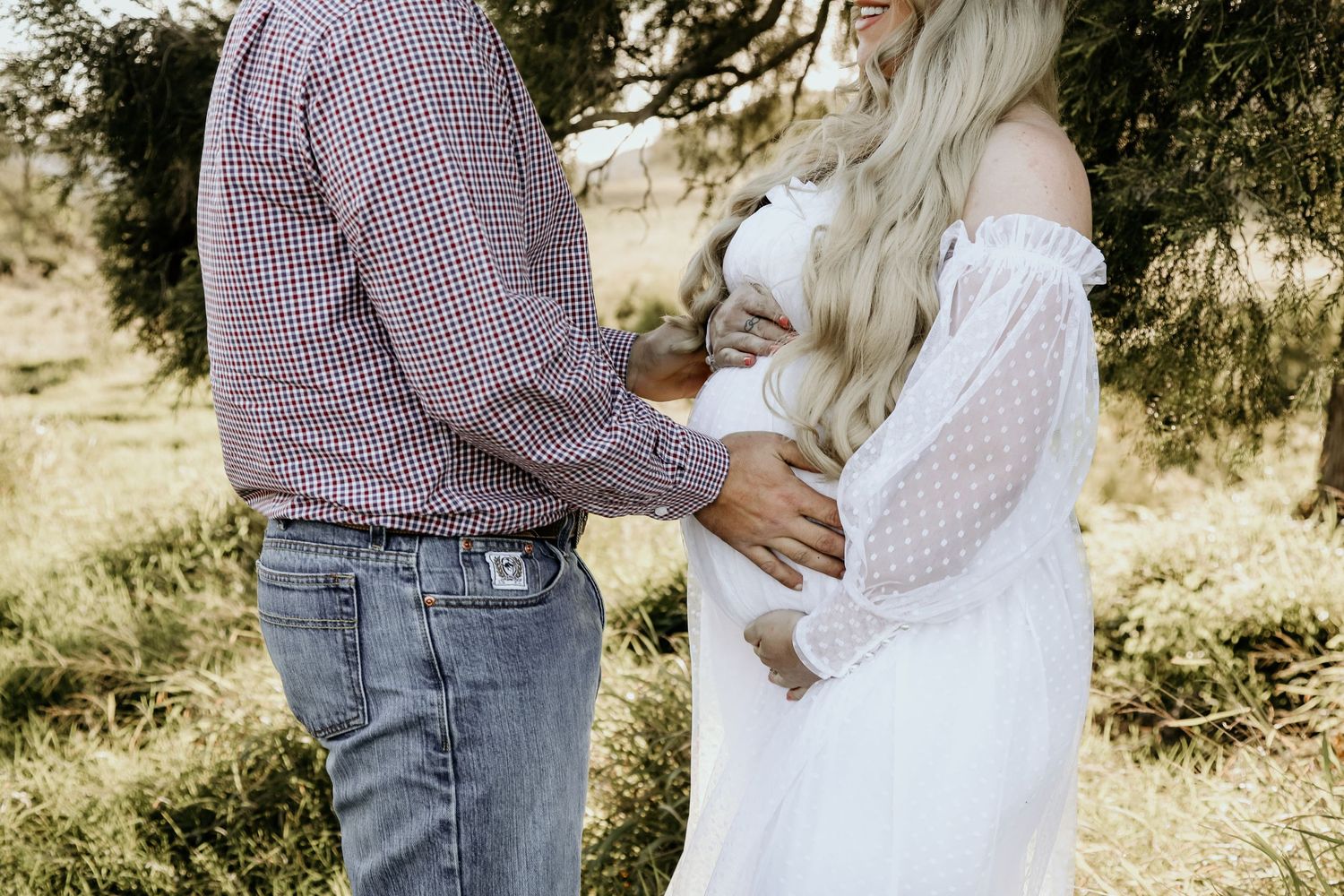 Polka dots and baby bumps.