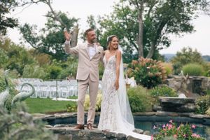 A couple wedding portrait photographed by Hudson Valley based photographer, Sasha Pierre-Louis