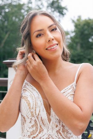 A bride wedding portrait photographed by Hudson Valley based photographer, Sasha Pierre-Louis
