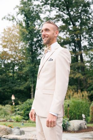 A groom wedding portrait photographed by Hudson Valley based photographer, Sasha Pierre-Louis