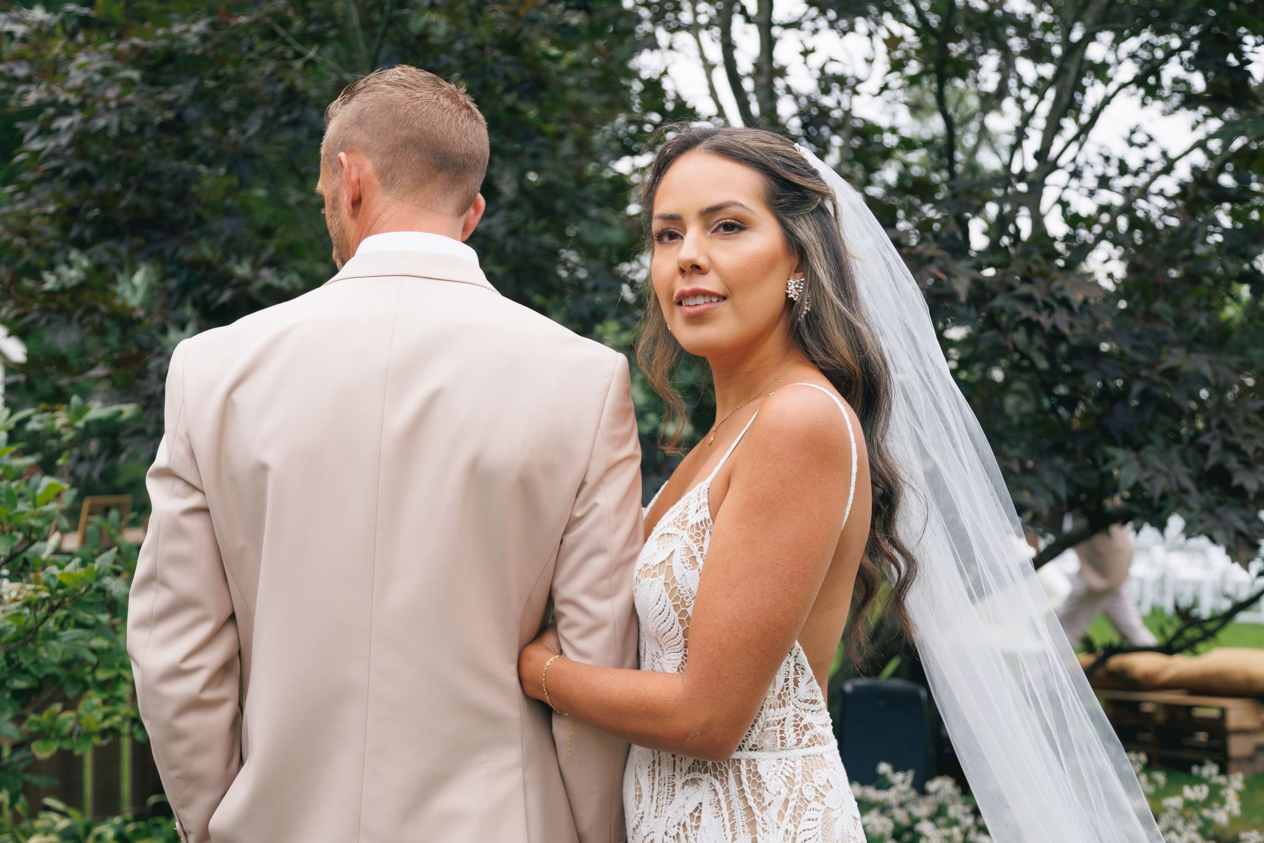 A couple wedding portrait photographed by Hudson Valley based photographer, Sasha Pierre-Louis