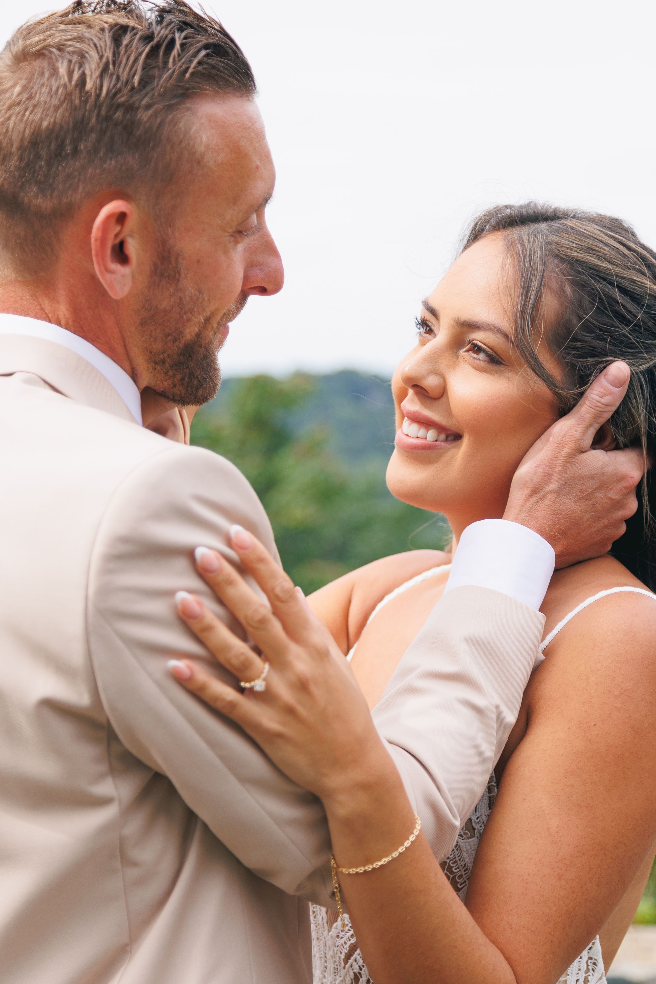 A couple wedding portrait photographed by Hudson Valley based photographer, Sasha Pierre-Louis