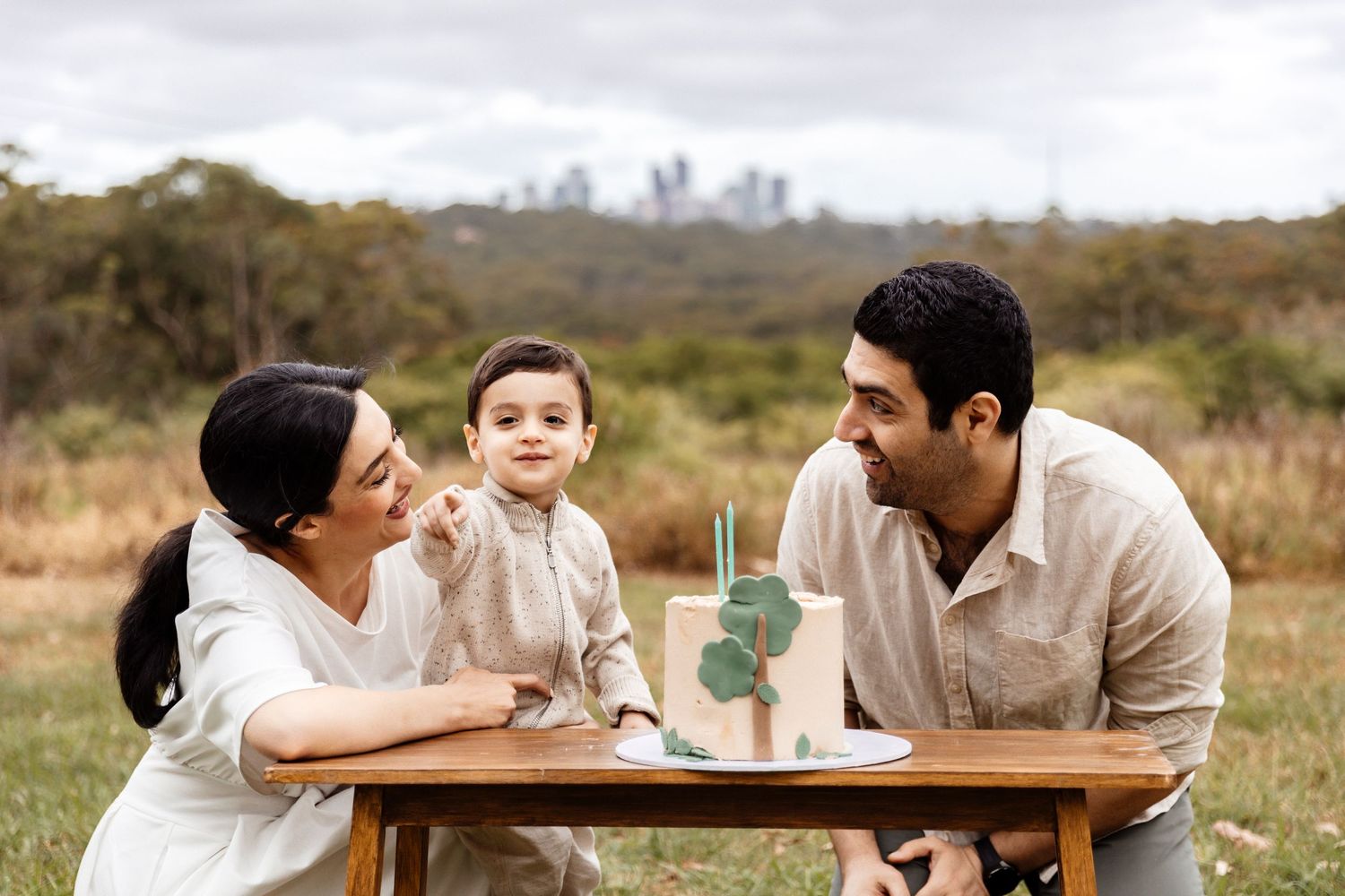 Sunset Family photoshoot in stunning location of Sydney.