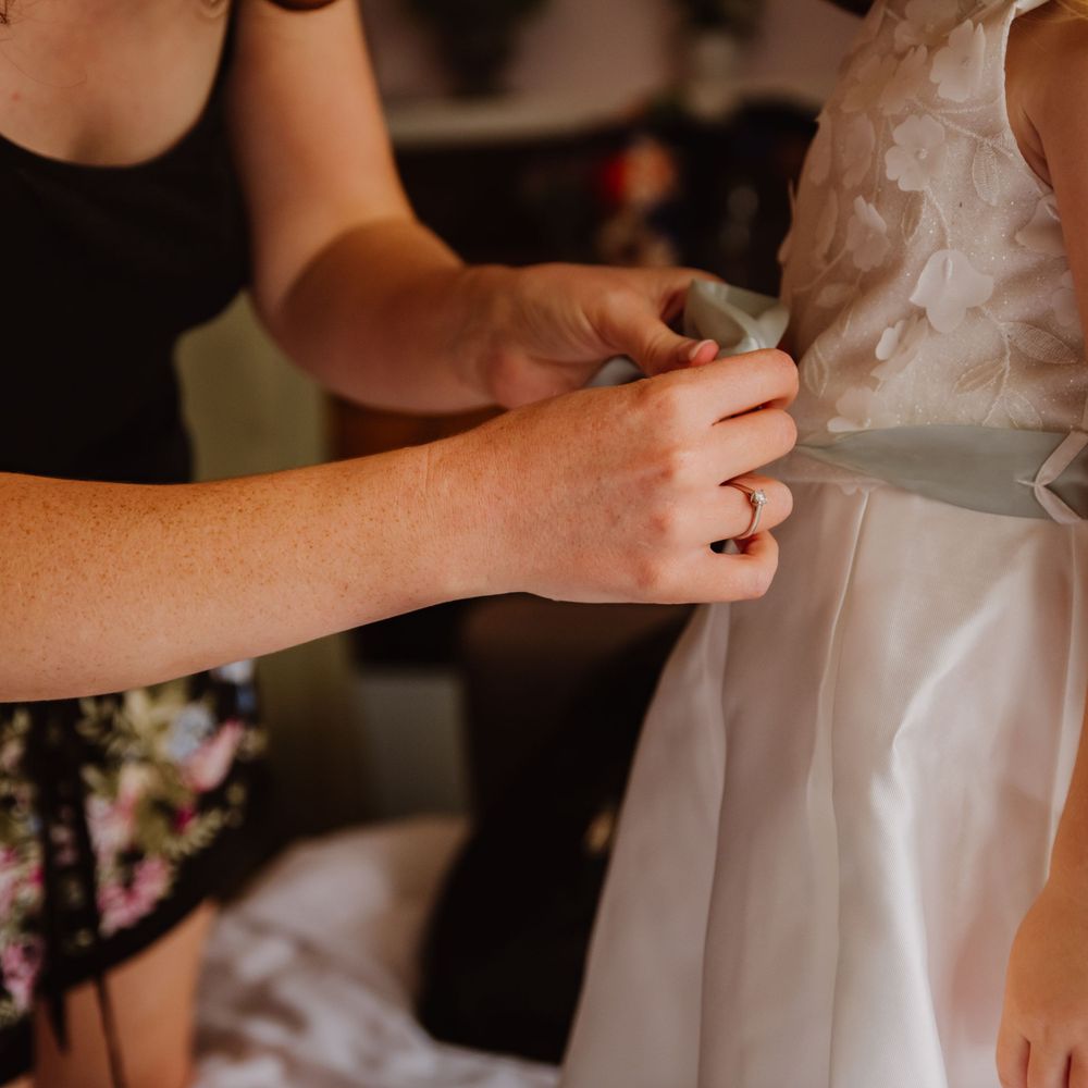 Bridesmaid getting ready candid documentary wedding photography near Cholderton, Wiltshire. Wedding at Grey Manor Hotel