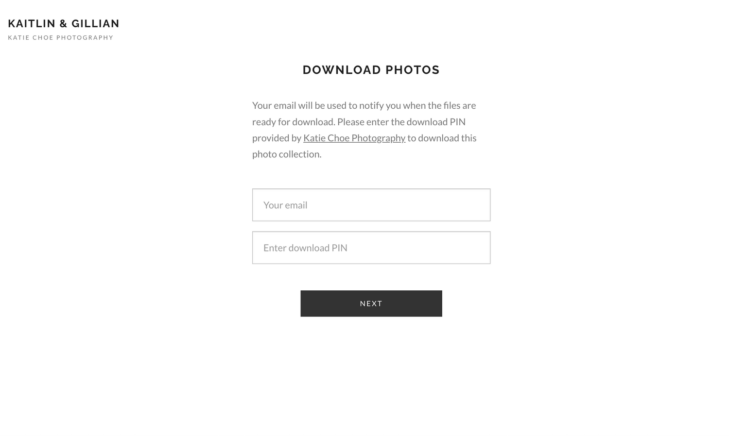 How to download your photos on pixieset
