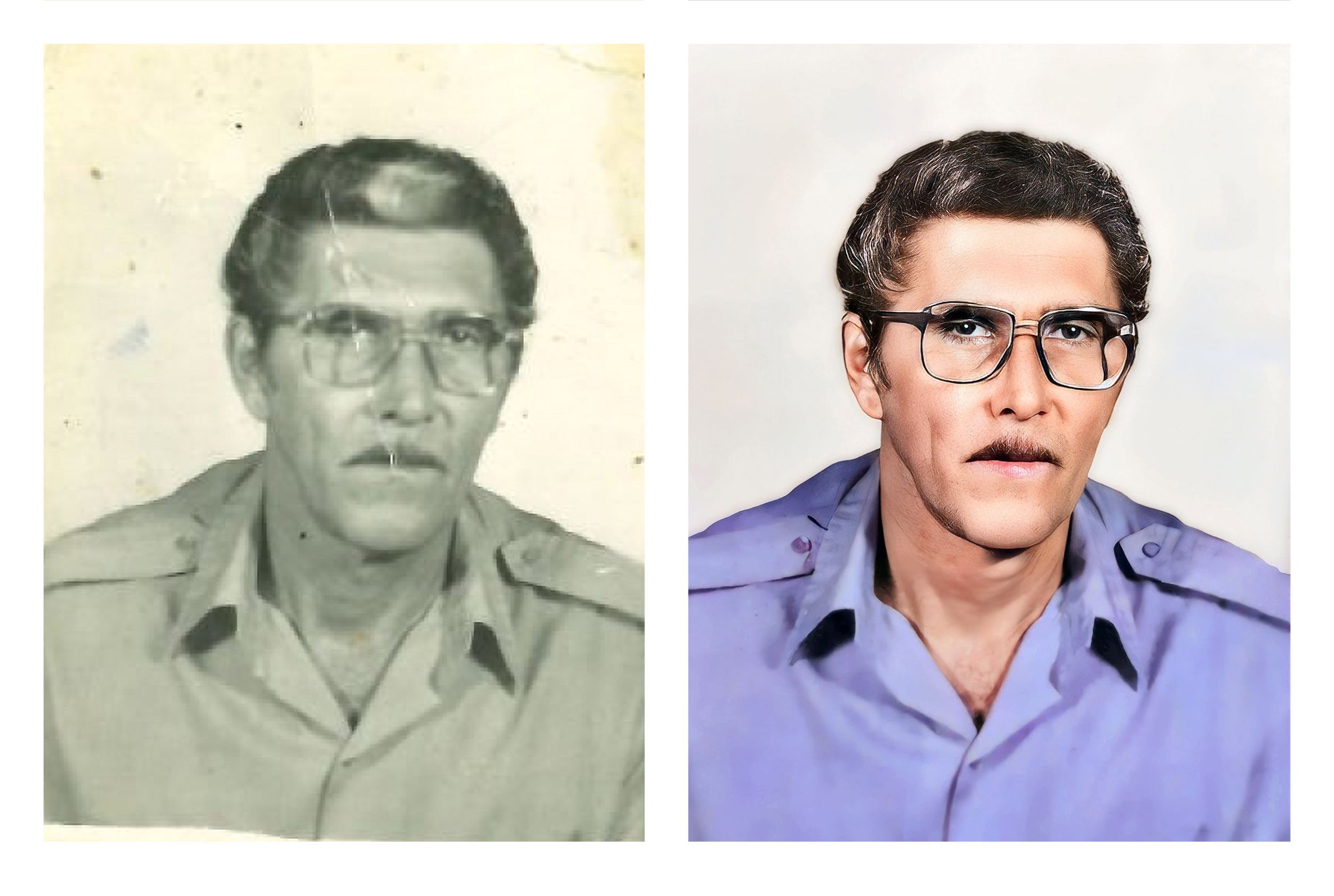 Professional photo restoration service in Coral Gables restoring old photo