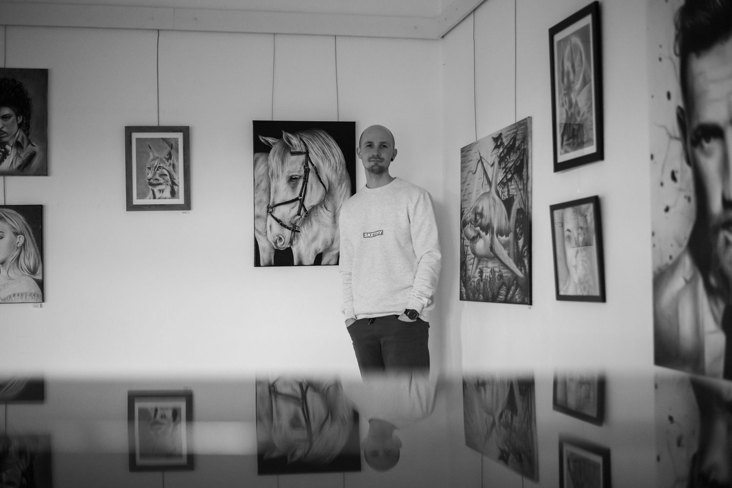 kreativní brandová fotka umělce z Brna