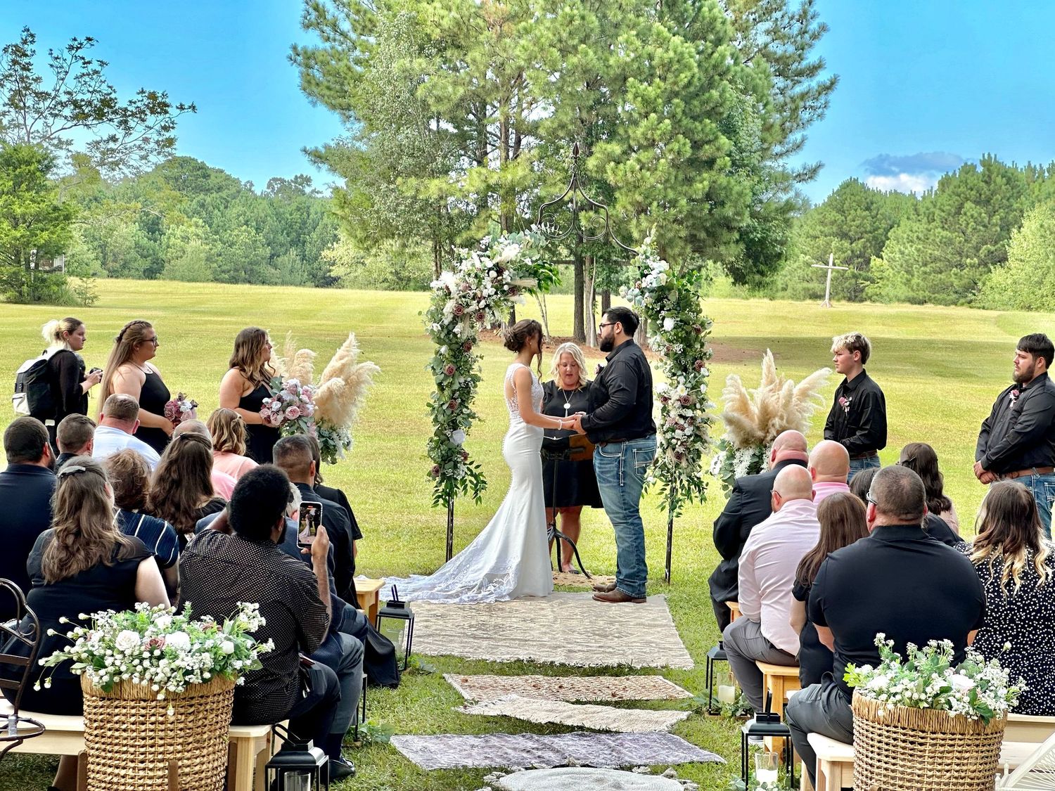 Sanctuaire Atelier wedding ceremony boho
