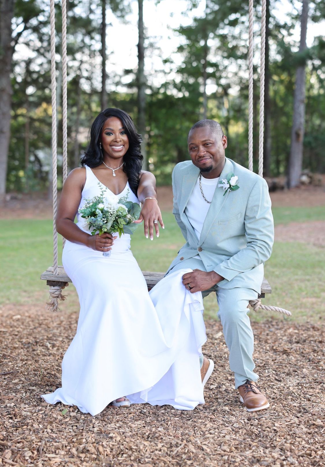 Black wedding couples portraits Georgia Wedding venue - Sanctuaire Atelier.