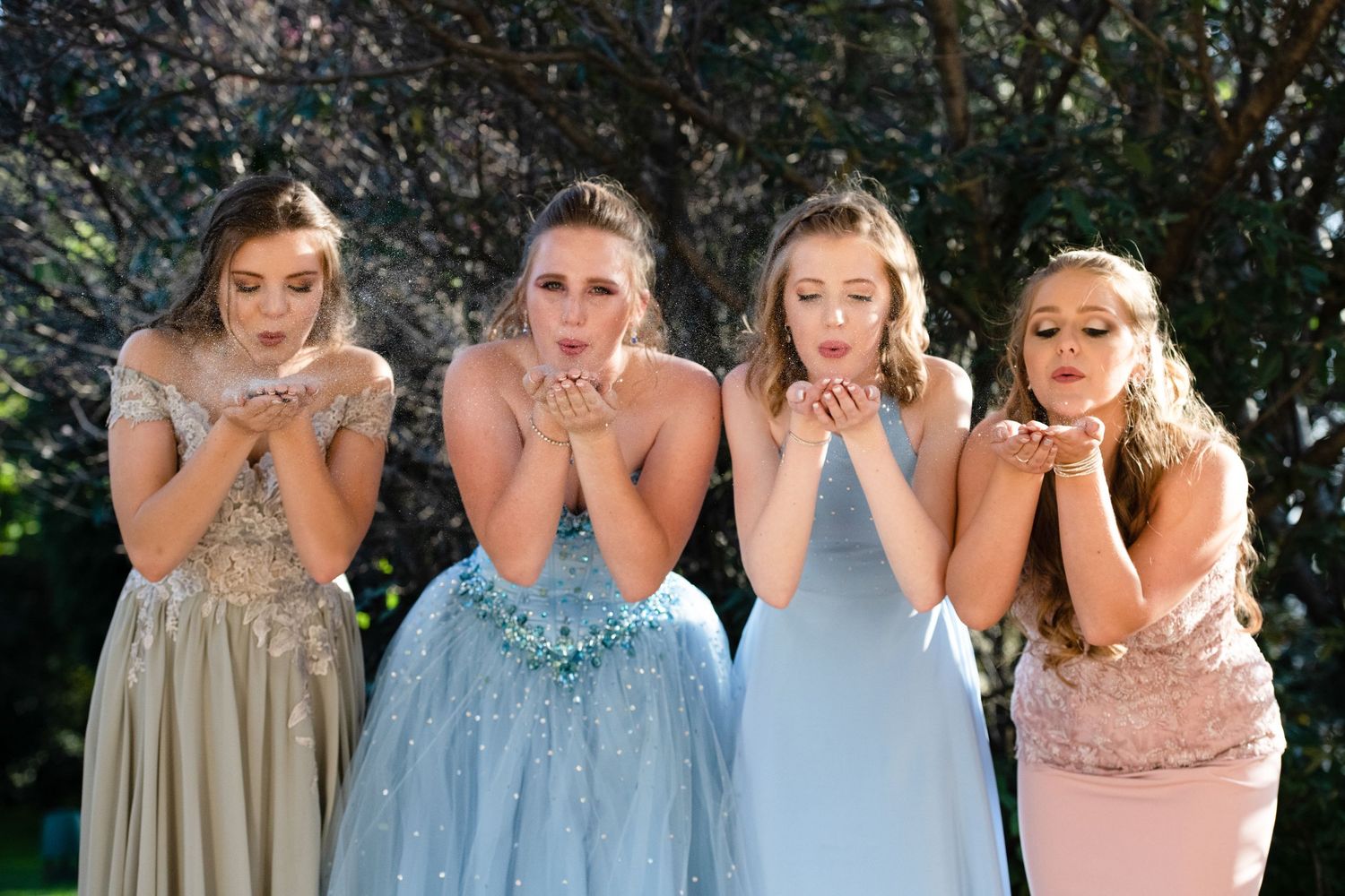 Girls at a Matric Dance shoot