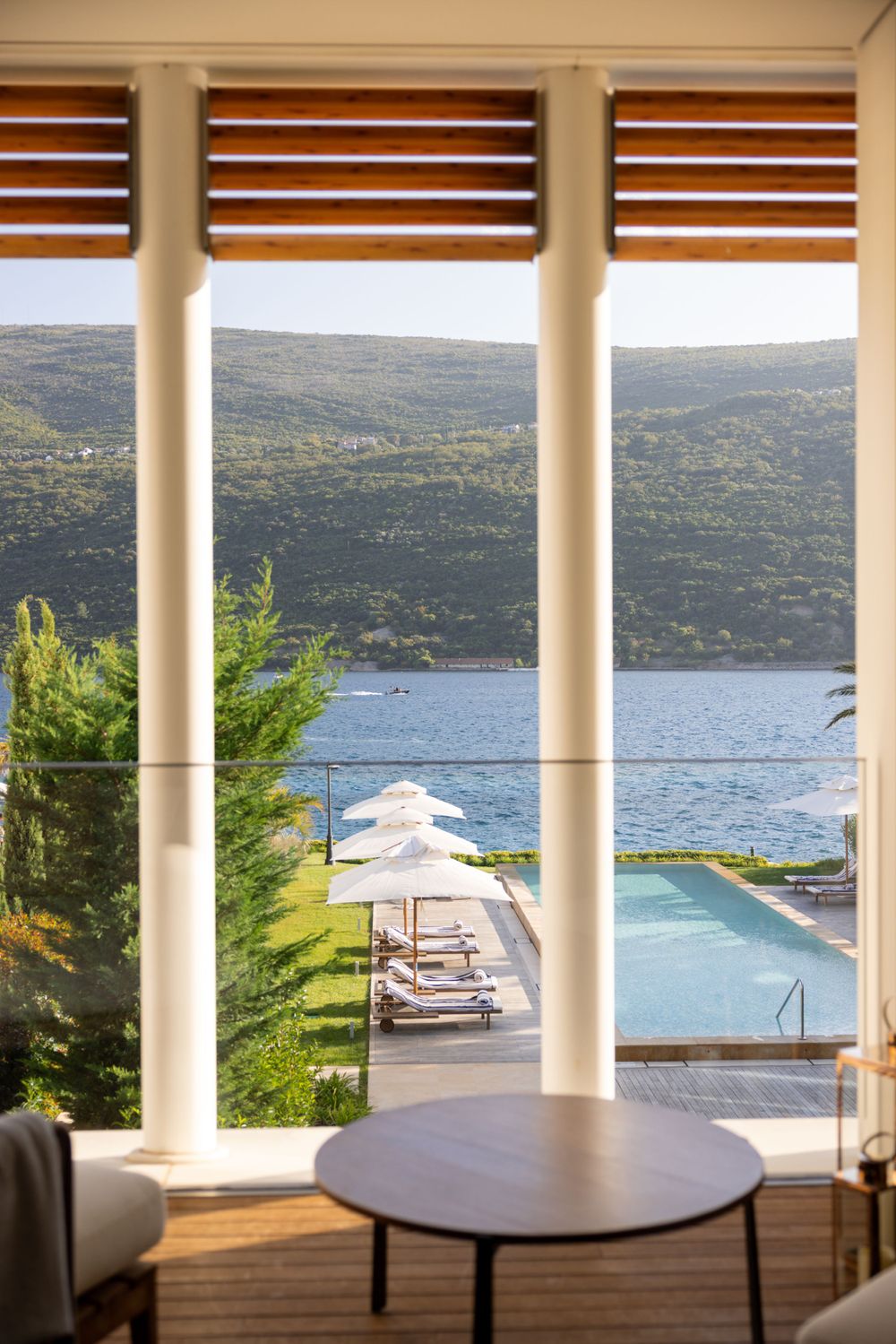 Balcony view of One and Only Portonovi, Luxury resort located in Montenegro taken by Seattle based Photographer