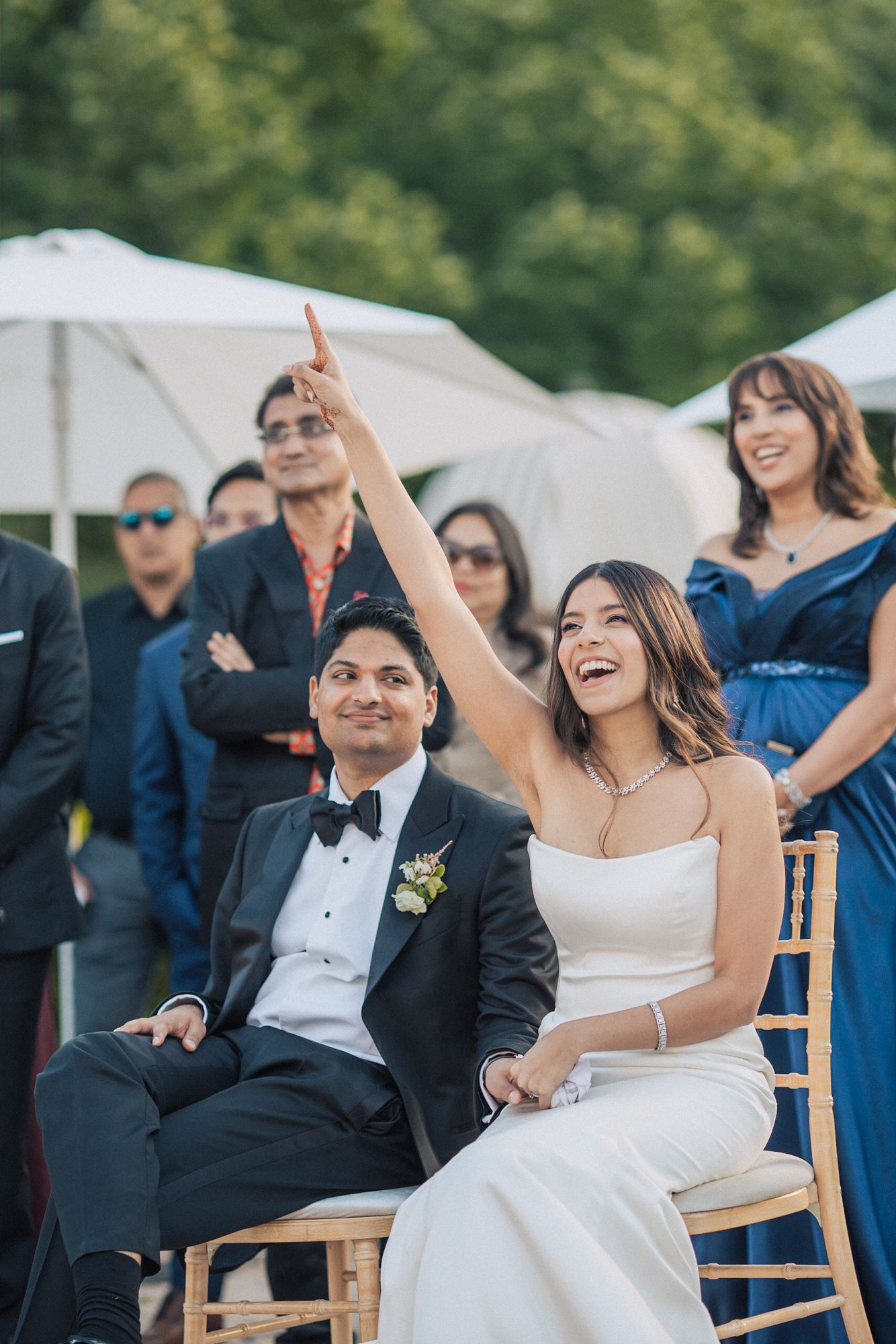 indian couple, bride in white and groom in tux photographed by an Indian destination wedding photographer in Portugal – Correio Mor Palace