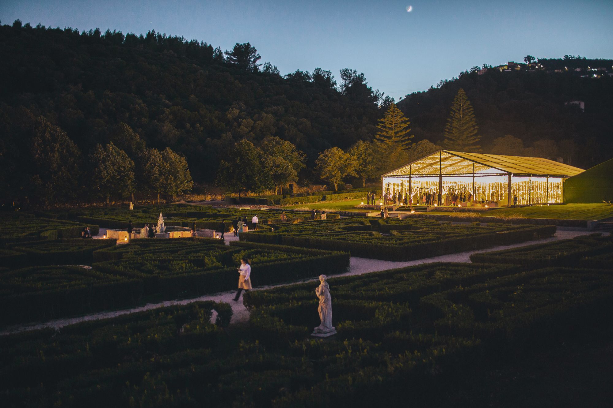 Correio Mor Palace surroundings, photographed by an Indian destination wedding photographer in Portugal