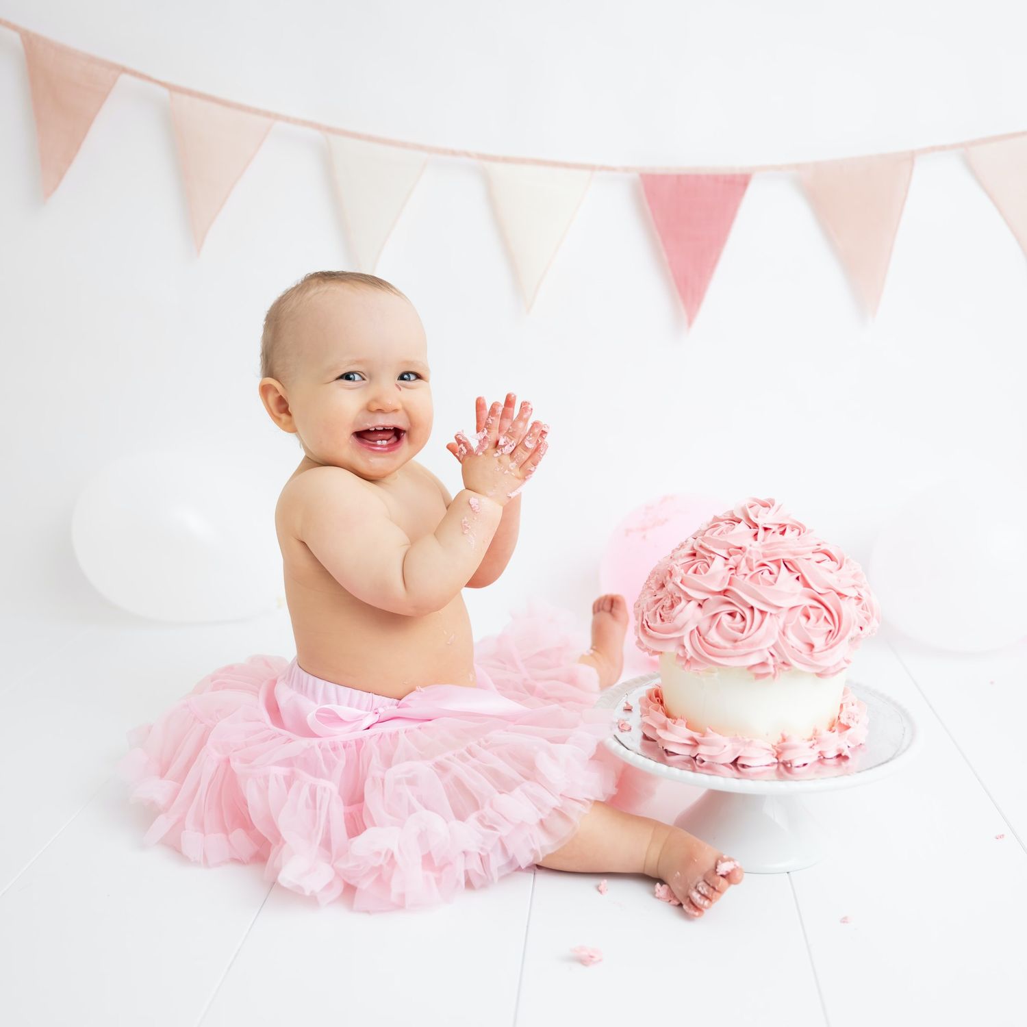 barnfotograf smash the cake
