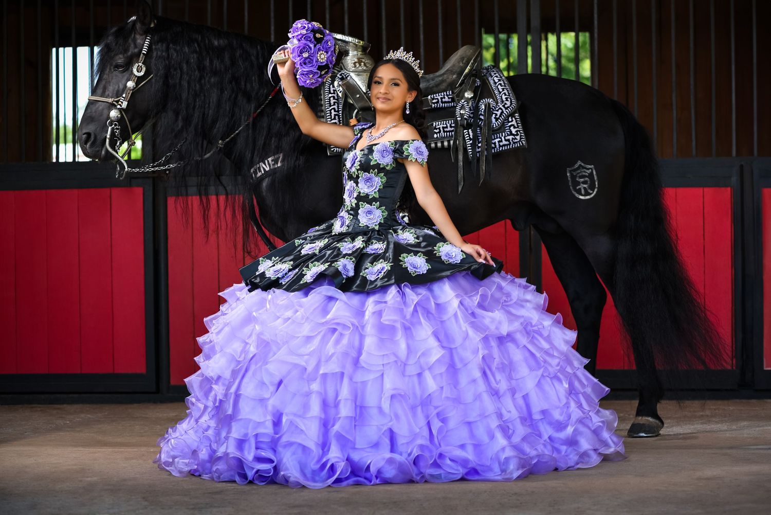 Quince save the date photoshoot in DFW created by Fotolilly Photography to help families announce their quince celebration confidently