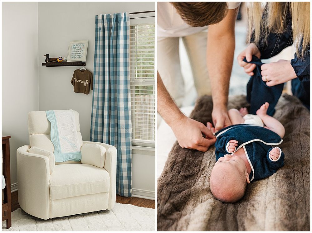 In home newborn photography session in Ruston Louisiana by Courtney Dexter Photography, Ruston Louisiana Newborn Photographer