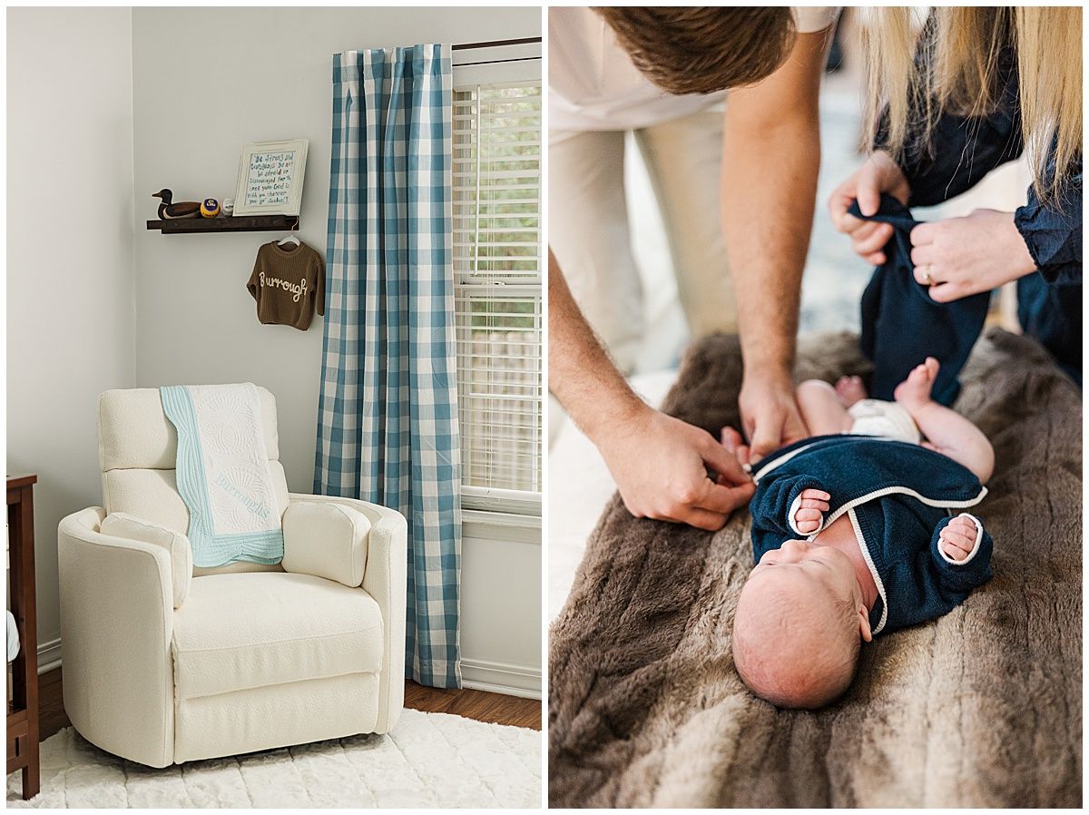 In home newborn photography session in Ruston Louisiana by Courtney Dexter Photography, Ruston Louisiana Newborn Photographer
