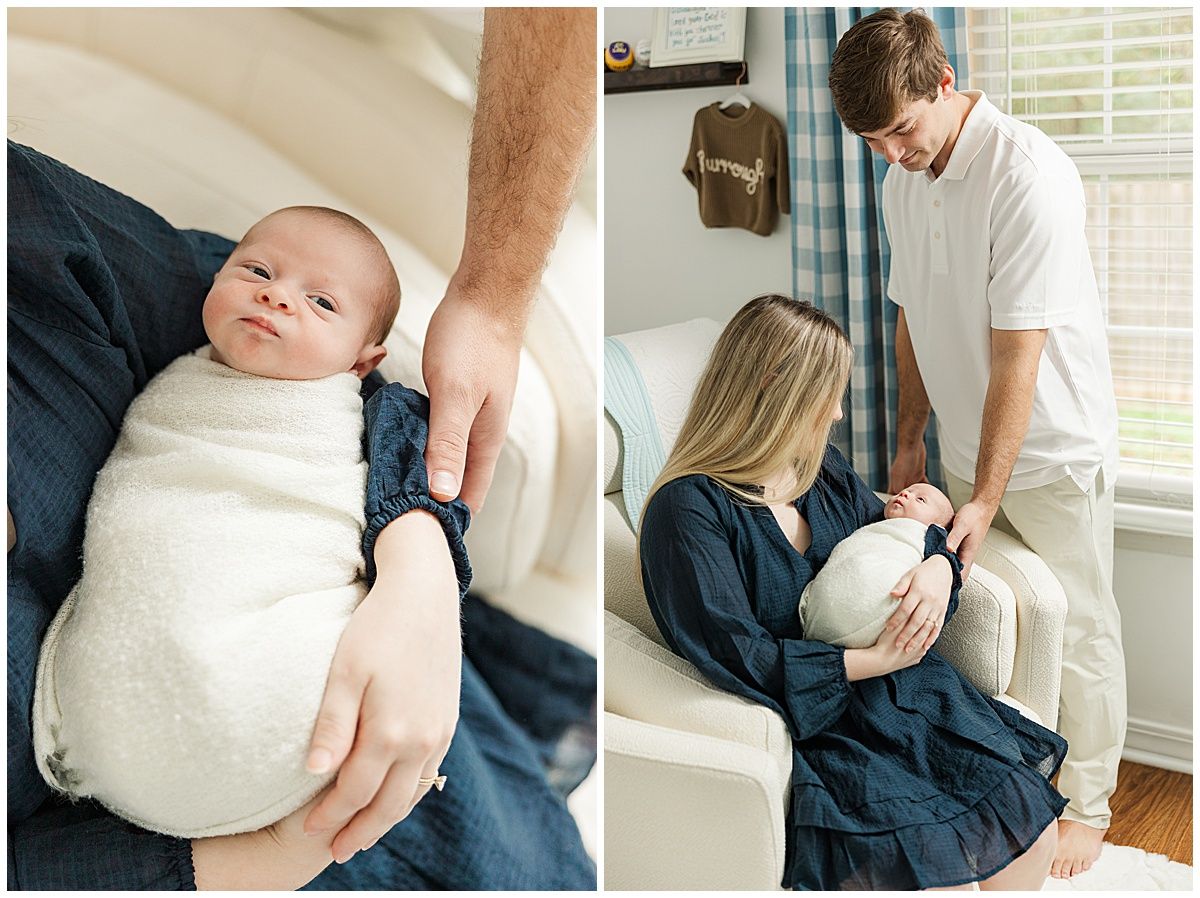 In home newborn photography session in Ruston Louisiana by Courtney Dexter Photography, Ruston Louisiana Newborn Photographer