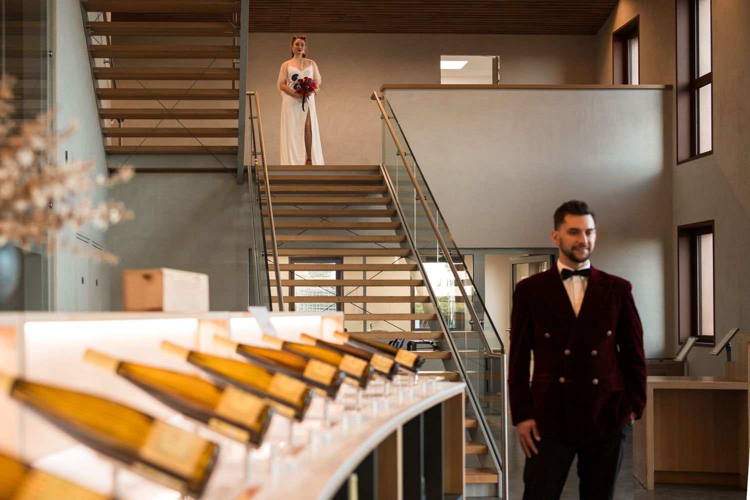 Shooting inspiration mariage au Domaine Cattin en Alsace