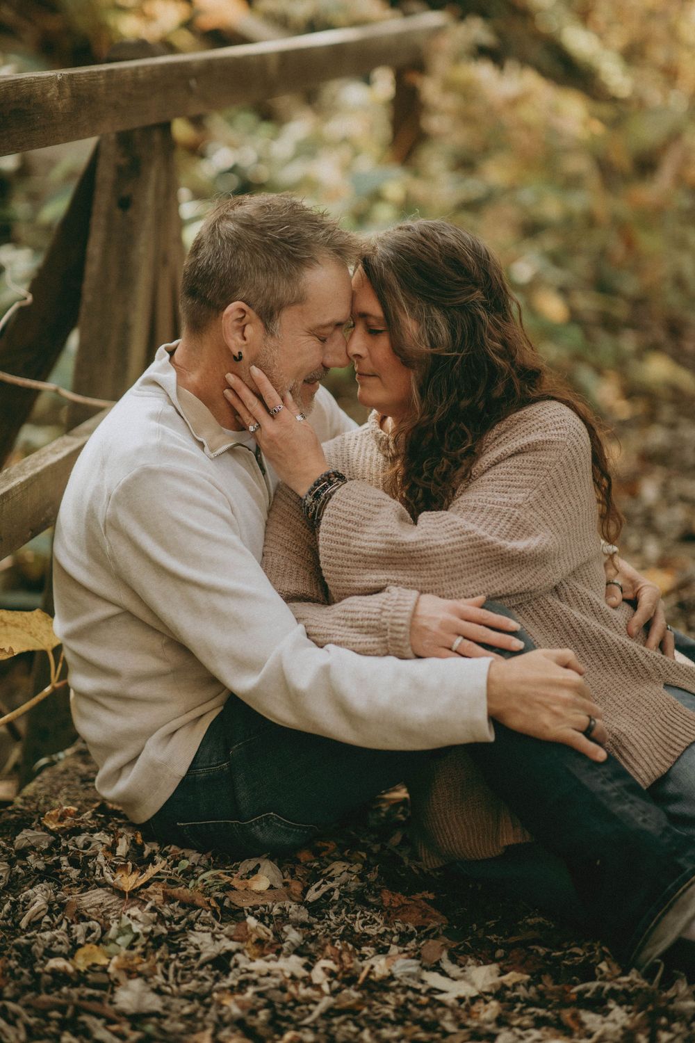 saltsburg pa photographer engagement portrait session indiana pa saltsburg trail photography fall couple