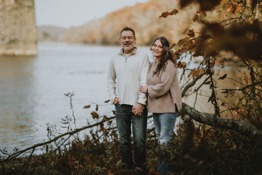 saltsburg pa photographer engagement portrait session indiana pa saltsburg trail photography fall couple