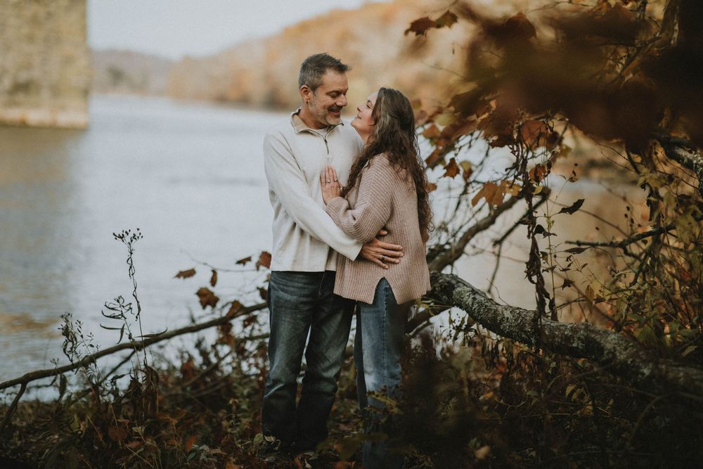saltsburg pa photographer engagement portrait session indiana pa saltsburg trail photography fall couple