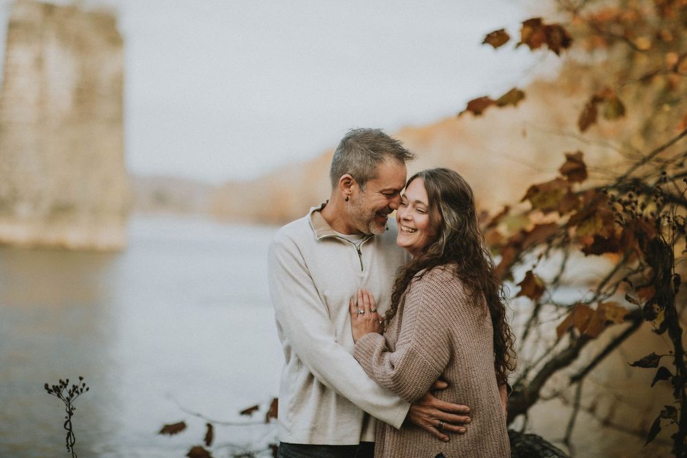 saltsburg pa photographer engagement portrait session indiana pa saltsburg trail photography fall couple